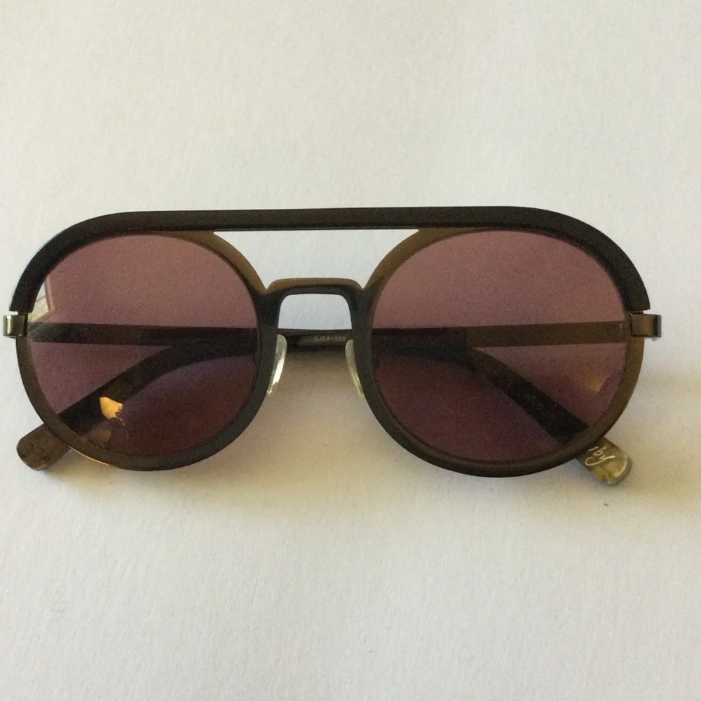 ELIZABETH AND JAMES Crosby ROUND AVIATOR SUNGLASSES NEW